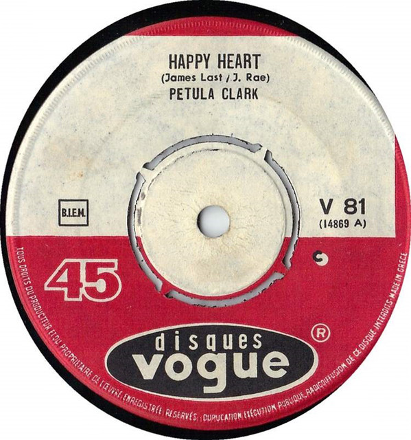 Accords et paroles Happy Heart Petula Clark