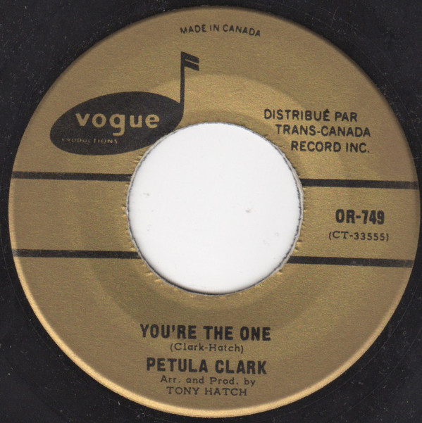 Accords et paroles You're The One Petula Clark