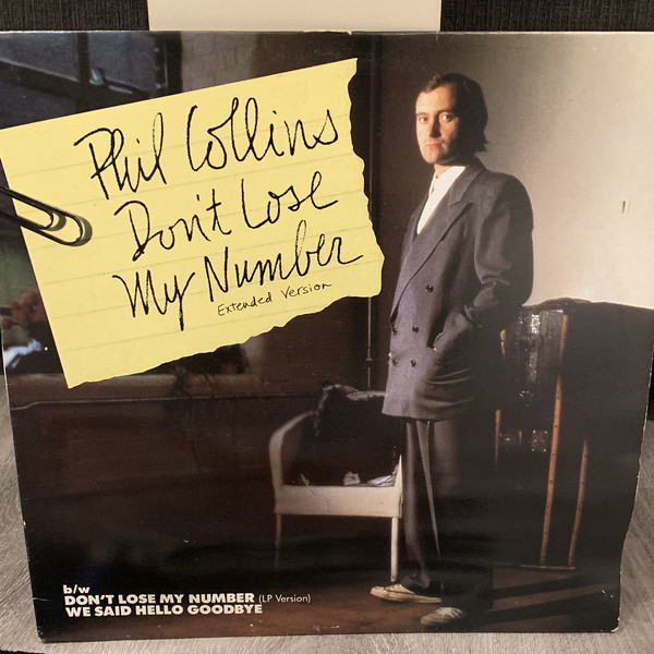 Accords et paroles Don't Lose My Number Phil Collins