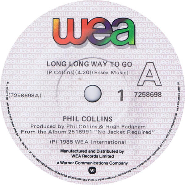 Accords et paroles Long Long Way To Go Phil Collins