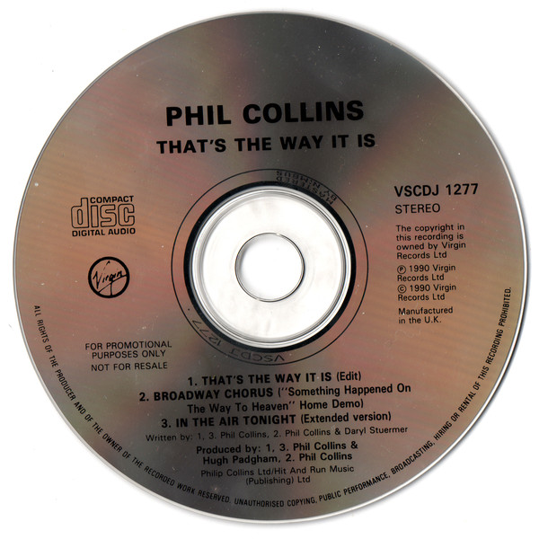 Accords et paroles That's Just The Way It Is Phil Collins