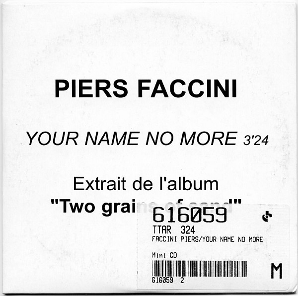Accords et paroles Your Name No More Piers Faccini