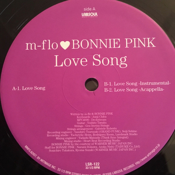 Accords et paroles Love Song Pink