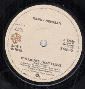 Accords et paroles It's Money That I Love Randy Newman