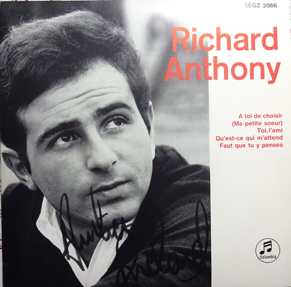 Accords et paroles A toi de choisir Richard Anthony