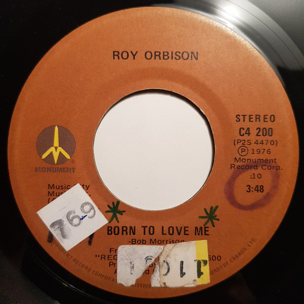 Accords et paroles Born To Love Me Roy Orbison