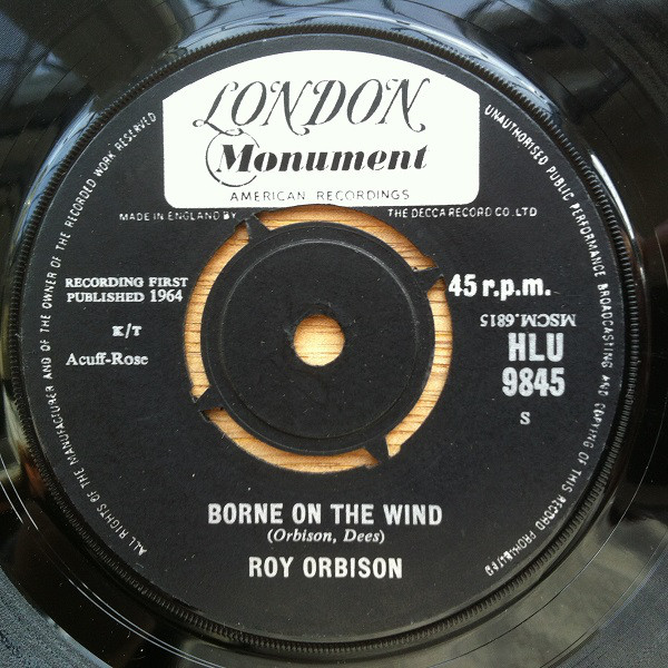 Accords et paroles Borne On The Wind Roy Orbison