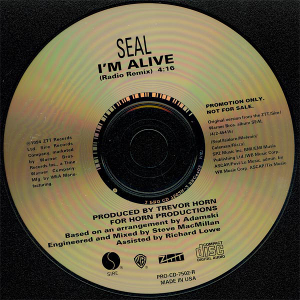 Accords et paroles I'm Alive Seal