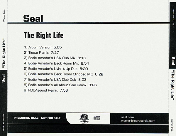 Accords et paroles The Right Life Seal