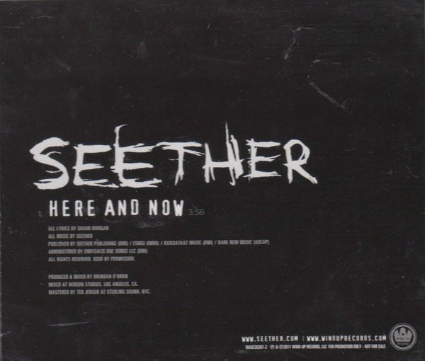 Accords et paroles Here And Now Seether