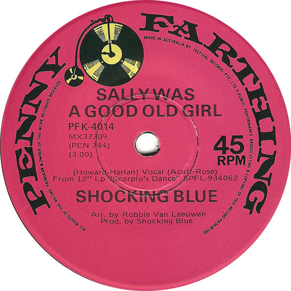 Accords et paroles Sally Was A Good Old Girl Shocking Blue