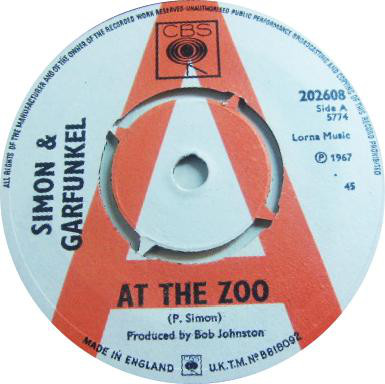 Accords et paroles At The Zoo Simon & Garfunkel