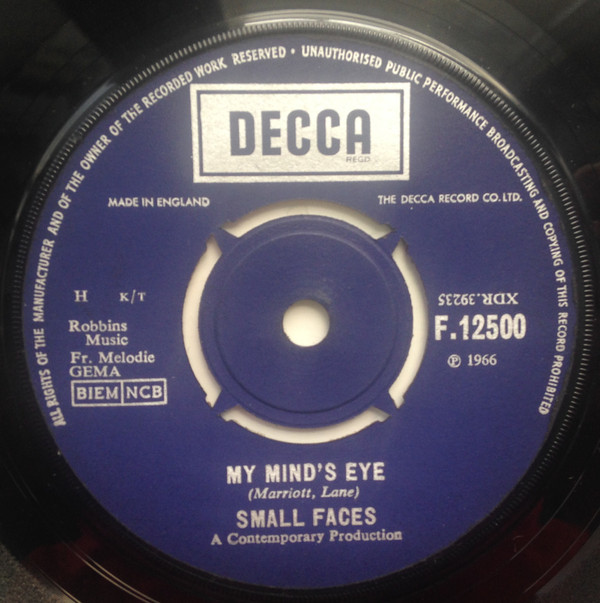 Accords et paroles My Minds Eye Small Faces