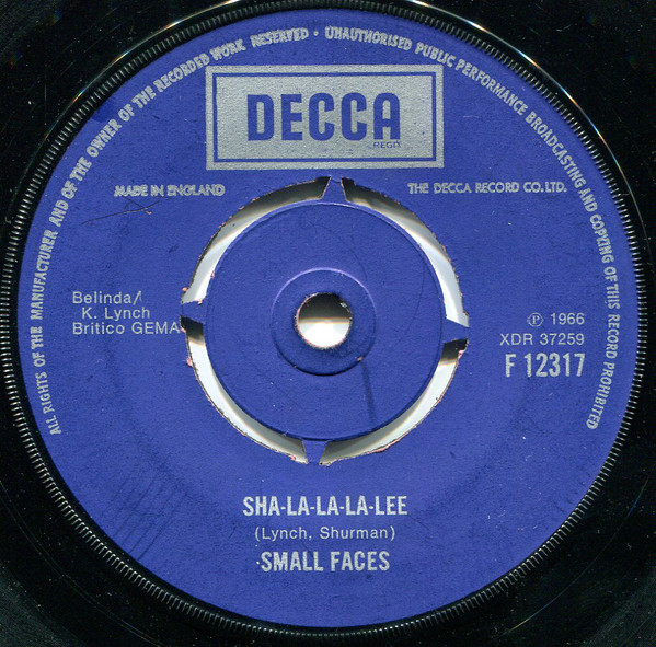 Accords et paroles Sha La La La Lee Small Faces