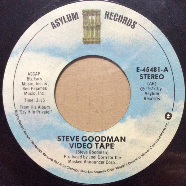 Accords et paroles Video Tape Steve Goodman