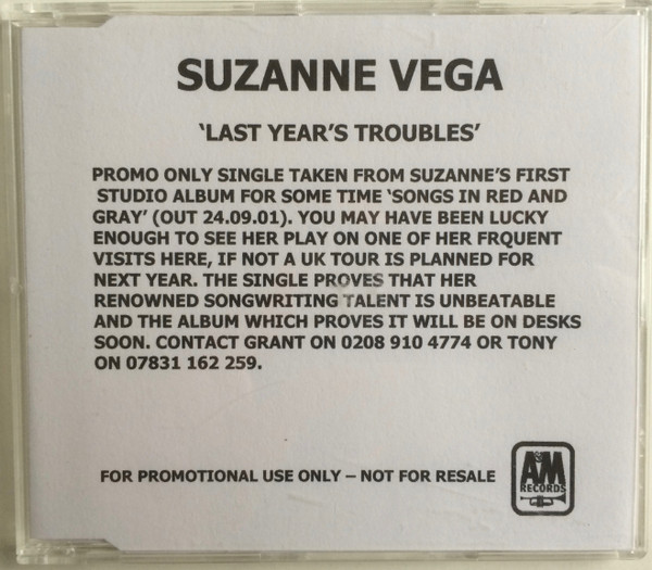 Accords et paroles Last Years Troubles Suzanne Vega