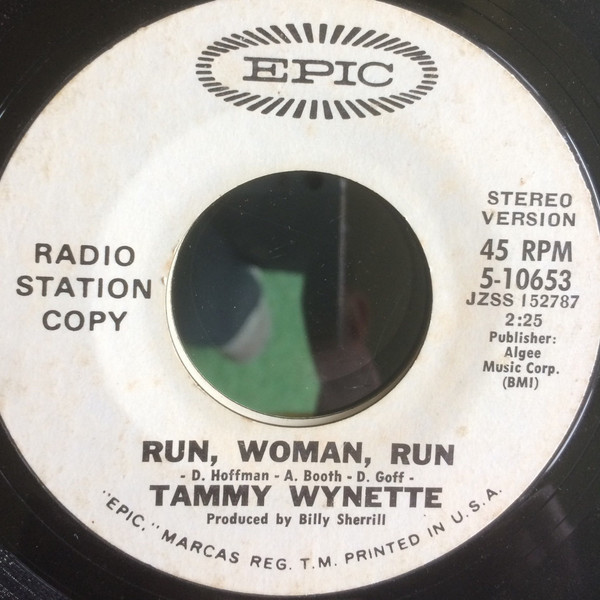 Accords et paroles Run Woman Run Tammy Wynette