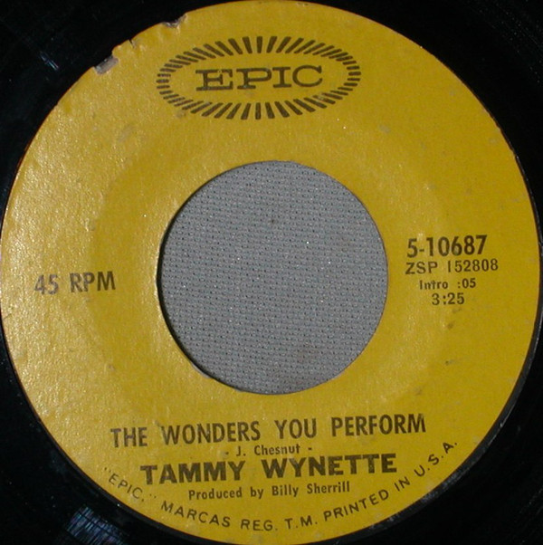 Accords et paroles The Wonders You Perform Tammy Wynette