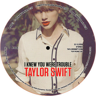 Accords et paroles I Knew You Were Trouble Taylor Swift