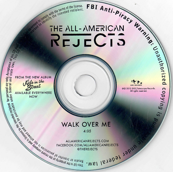 Accords et paroles Walk Over Me The All-American Rejects