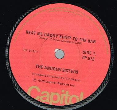 Accords et paroles Beat Me Daddy Eight To The Bar The Andrews Sisters