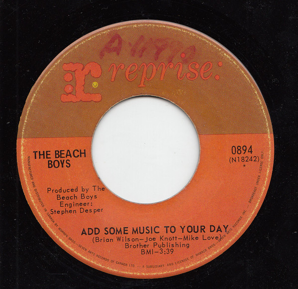 Accords et paroles Add Some Music To Your Day The Beach Boys