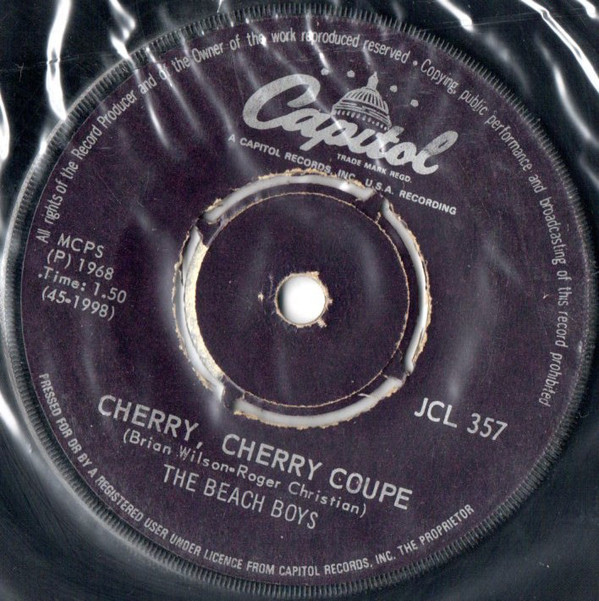 Accords et paroles Cherry Cherry Coupe The Beach Boys