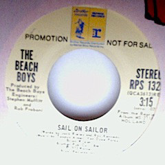 Accords et paroles Sail On Sailor The Beach Boys