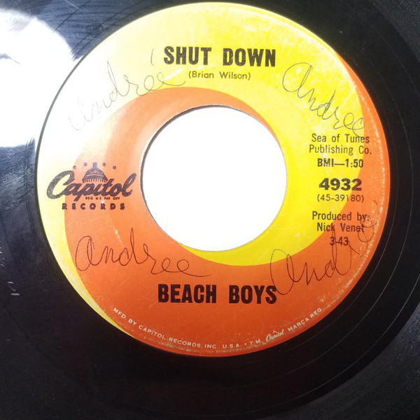 Accords et paroles Shut Down The Beach Boys