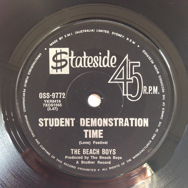 Accords et paroles Student Demonstration Time The Beach Boys