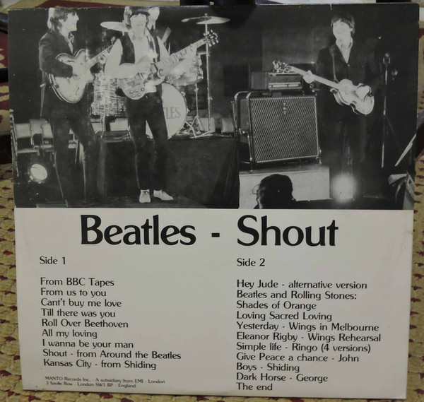 Accords et paroles Shout The Beatles