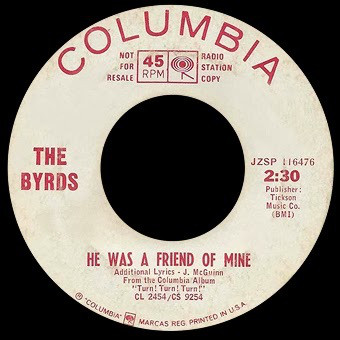 Accords et paroles He Was A Friend Of Mine The Byrds