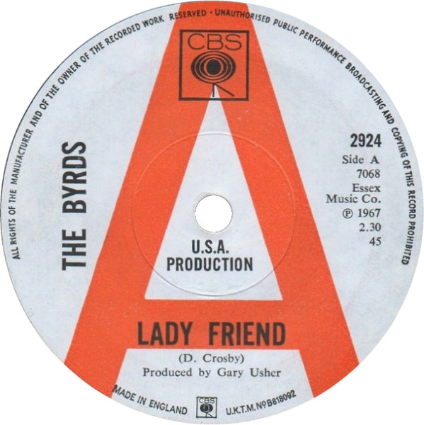 Accords et paroles Lady Friend The Byrds