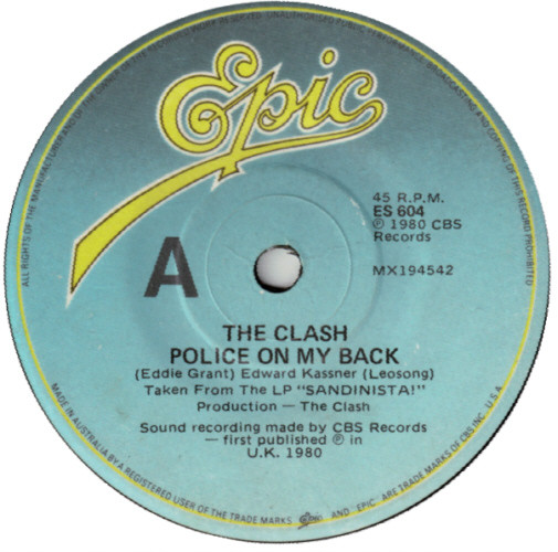 Accords et paroles Police On My Back The Clash