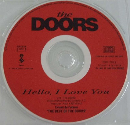 Accords et paroles Hello, I Love You The Doors