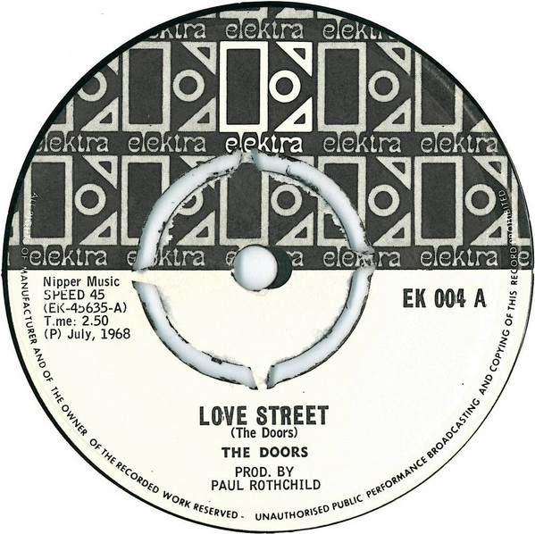 Accords et paroles Love Street The Doors