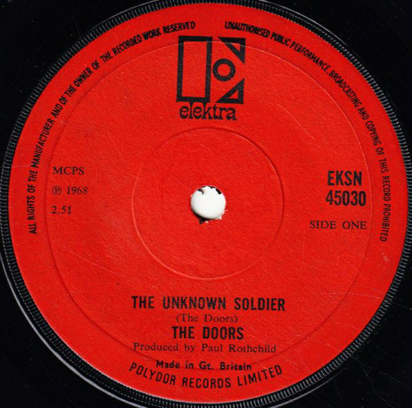 Accords et paroles The Unknown Soldier The Doors