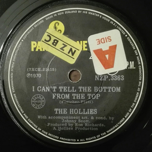 Accords et paroles I Cant Tell The Bottom From The Top The Hollies