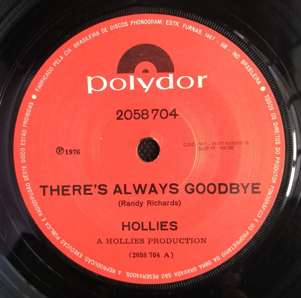 Accords et paroles Theres Always Goodbye The Hollies