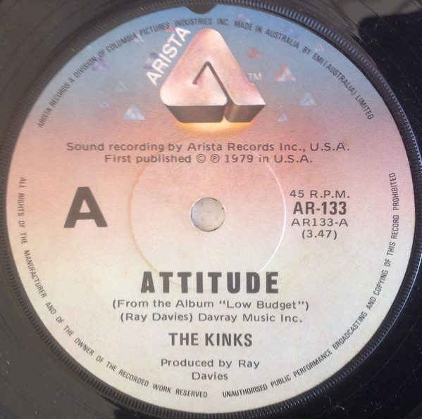 Accords et paroles Attitude The Kinks