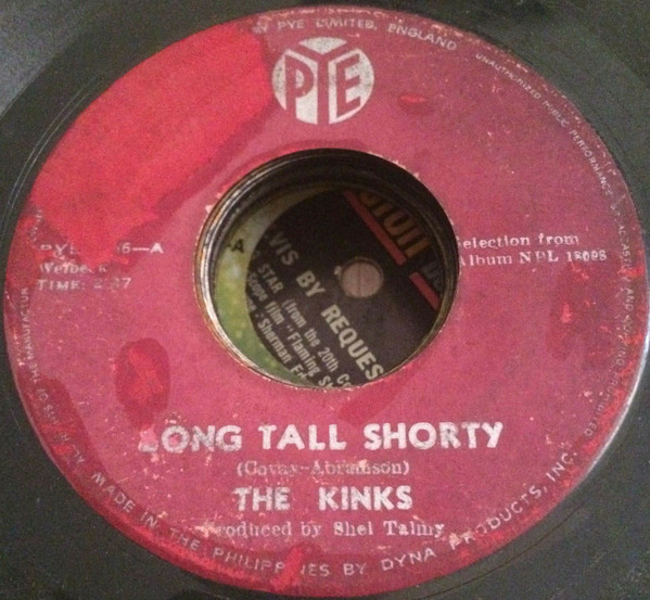 Accords et paroles Long Tall Shorty The Kinks