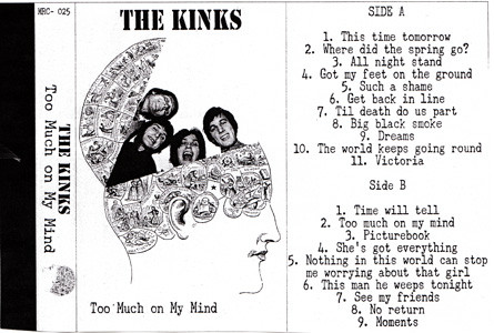 Accords et paroles Too Much On My Mind The Kinks