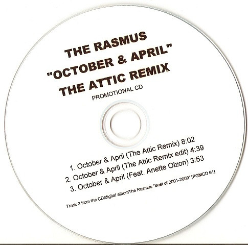 Accords et paroles October And April The Rasmus