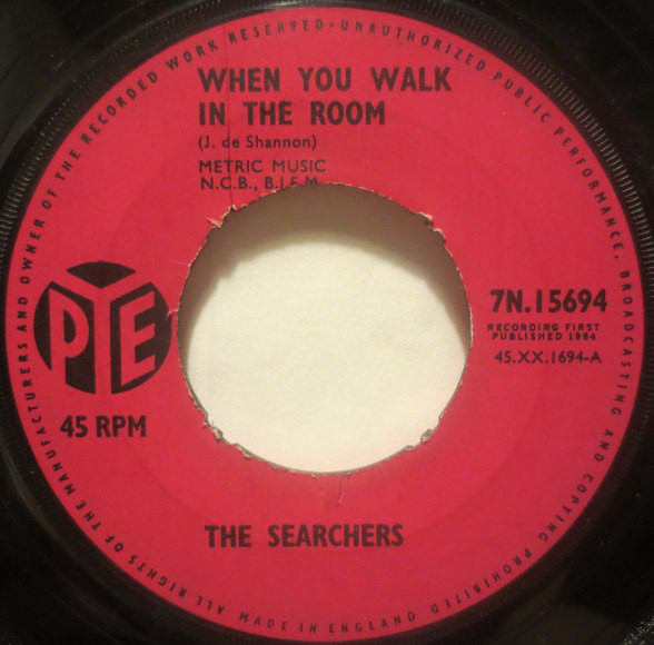 Accords et paroles When You Walk In The Room The Searchers