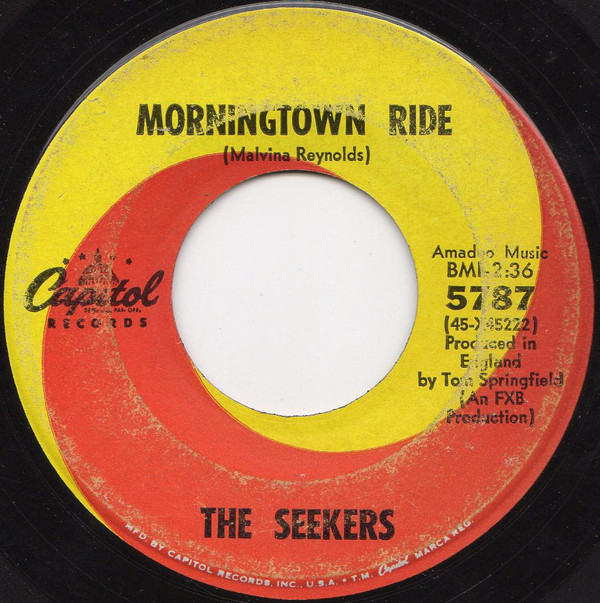 Accords et paroles Morningtown Ride The Seekers