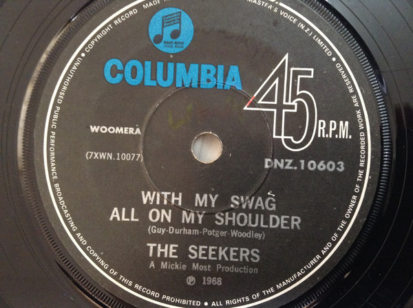 Accords et paroles With My Swag All On My Shoulder The Seekers