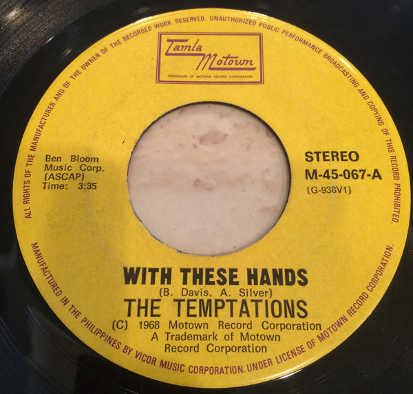 Accords et paroles With These Hands The Temptations