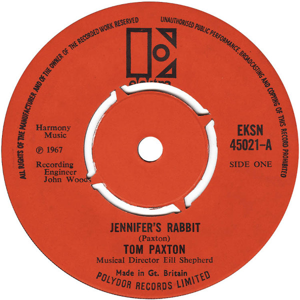 Accords et paroles Jennifers Rabbit Tom Paxton