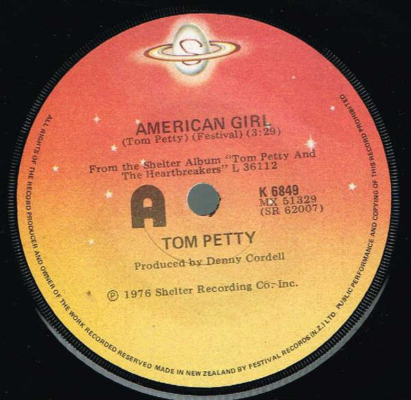 Accords et paroles American girl Tom Petty