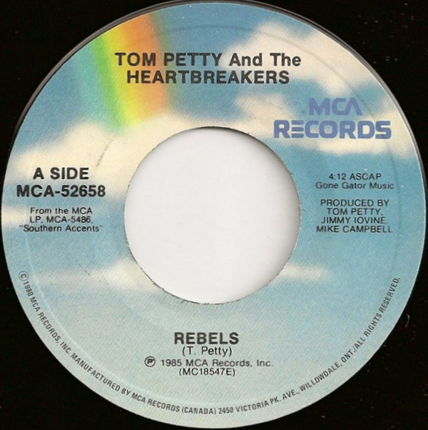 Accords et paroles Rebels Tom Petty